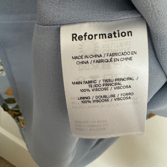 Reformation NWT Besse Midi Dress in Amalfi size 4 - Picture 10 of 11